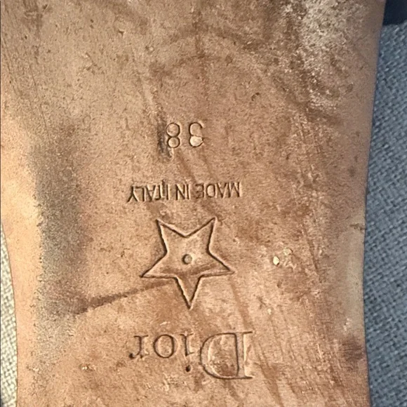 Dior Red and Black Patterned Slides - Picture 6 of 7